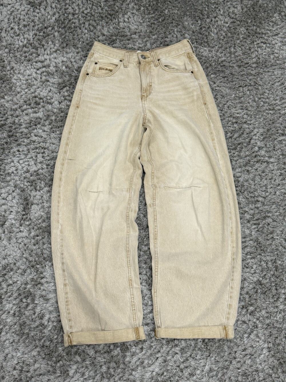 Urban Outfitters Beige Wide Leg Jeans